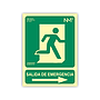 ARCHIVO 2000 - Pictograma salida de emergencia derecha pvc verde luminiscente 224x300 mm (Ref. 6170-04H VE)