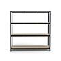 AR STORAGE - Estanteria metalica ar stocker 200x200x70 cm 4 estantes 450 kg por estante bandeja de madera sin (Ref. V41/01/D9D9450G00)