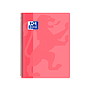 OXFORD - Cuaderno espiral school classic tapa polipropileno folio 80 hojas cuadro 4 mm con margen rosa (Ref. 400106964)