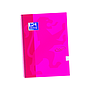 OXFORD - Cuaderno espiral tapa extradura folio 80 h cuadricula 4 mm rosa frambuesa touch (Ref. 400075611)