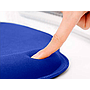 Q-CONNECT - Alfombrilla para raton con reposamuñecas ergonomica de gel color azul 225x240x20 mm (Ref. KF17231)