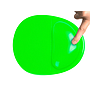 Q-CONNECT - Alfombrilla para raton reposamuñecas de gel pvc color verde 210x245x20 mm (Ref. KF17228)