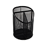 Q-CONNECT - Cubilete portalapices metal rejilla negro con 3 compartimientos diametro 110 altura 147 mm (Ref. KF11219)