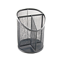 Q-CONNECT - Cubilete portalapices metal rejilla plata con 3 compartimientos diametro 110 altura 147 mm (Ref. KF11218)