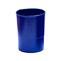 Q-CONNECT - Cubilete portalapices plastico azul opaco diametro 75 mm altura 100 mm (Ref. KF19028)