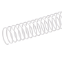 Q-CONNECT - Espiral metalico blanco 64 5:1 20mm 1,2mm caja de 100 unidades (Ref. KF17130)