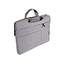 Q-CONNECT - Maletin para portatil 15,6\" con asas retractiles cremallera 3 bolsillos exteriores gris (Ref. KF17242)