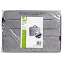 Q-CONNECT - Maletin para portatil 15,6\" con asas retractiles cremallera 3 bolsillos exteriores gris (Ref. KF17242)