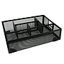 Q-CONNECT - Organizador sobremesa kf17291 bandeja metalica rejilla negra con 6 departamentos 235x183x65 mm (Ref. KF17291)