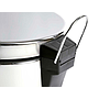 Q-CONNECT - Papelera metalica con pedal cromada 43x29cm capacidad 20 litros (Ref. KF11293)