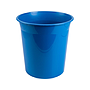 Q-CONNECT - Papelera plastico azul opaco 13 litros dim. 275x285mm (Ref. KF19032)