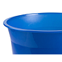 Q-CONNECT - Papelera plastico azul translucido 13 litros dim. 275x285 mm (Ref. KF19037)