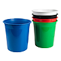 Q-CONNECT - Papelera plastico negro opaco 13 litros dim.275x285 mm (Ref. KF19034)