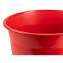 Q-CONNECT - Papelera plastico rojo opaco 13 litros (Ref. KF19035)