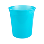 Q-CONNECT - Papelera plastico turquesa translucido 13 litros dim. 275x285 mm (Ref. KF19042)