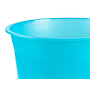 Q-CONNECT - Papelera plastico turquesa translucido 13 litros dim. 275x285 mm (Ref. KF19042)