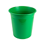 Q-CONNECT - Papelera plastico verde opaco 13 litros dim. 275x285mm (Ref. KF19036)