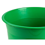 Q-CONNECT - Papelera plastico verde opaco 13 litros dim. 275x285mm (Ref. KF19036)