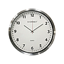 Q-CONNECT - Reloj de pared plastico oficina redondo 50 cmmarco cromado (Ref. KF11216)