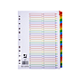 Q-CONNECT - Separador numerico carton 1-50 juego de 50 separadores din A4 multitaladro (Ref. KF17976)