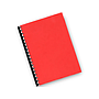 Q-CONNECT - Tapa de encuadernacion pvc din A4 opaca rojo 180 micras caja de 100 unidades (Ref. KF18098)