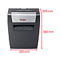 REXEL - Destructora de documentos momentum x308 capacidad de corte 8 hojas destruye grapas y clips 15 litros (Ref. 2104570EU)