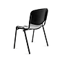 ROCADA - Silla confidente estructura metalica respaldo y asiento en polimero color negro (Ref. 975V15-4)