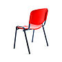 ROCADA - Silla confidente estructura metalica respaldo y asiento en polimero color rojo (Ref. 975V15-2)