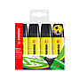 STABILO - Rotulador boss fluorescente 70 amarillo estuche de 4 unidades (Ref. 70/4-24)