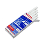 EDDING - Marcador especial 751 Trazo 1-2mm Punta Cónica Tinta opaca Blanco Superficies oscuras 751-49 (Ref.751-049)