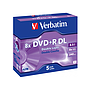 VERBATIM - Dvd+r doble capa capacidad 8.5gb velocidad 8x 240 min pack de 5 unidades (Ref. 43541) (Canon L.P.I. 1,05€ Incluido)