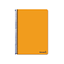 LIDERPAPEL - CUADERNO ESPIRAL FOLIO WRITE TAPA BLANDA 80H 60GR CUADRO 4MM CON MARGEN COLOR NARANJA
