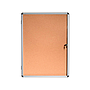BI-OFFICE - Vitrina de anuncios fondo corcho de interior marco de aluminio 720x981 mm (Ref. VT630101150)