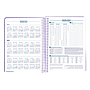 LIDERPAPEL - AGENDA ANUAL 2025 - SYROS - Espiral - Día Página - A5 148x210mm - MORADA (Ref.170423)