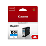 CANON - Cartuchos ORIGINALES Inyección De Tinta MAXIFY PGI1500 XL C AA - MB2050 / MB2150 / MB2155 / MB2350 / MB2750 / MB2755 AZUL (Ref.9193B001)