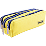 LIDERPAPEL - BOLSO ESCOLAR PORTATODO RECTANGULAR 3 BOLSILLOS AMARILLO PASTEL 185X55X70 MM (Ref.PX05)