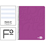 LIDERPAPEL - CUADERNO ESPIRAL FOLIO WRITE TAPA BLANDA 80H 60GR PAUTA 2,5 MM CON MARGEN COLOR ROSA (Ref.EW12)
