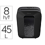 FELLOWES - Destructora de documentos lx-45 capacidad de corte 8 h seguridad p4 destruye grapas clips y (Ref. 4400501)
