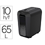 FELLOWES - Destructora de documentos lx-65 capacidad de corte 10 h seguridad p4 destruye grapas clips y (Ref. 4400701)