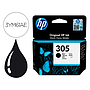 HP ( HEWLETT PACKARD ) - Ink-jet 305 deskjet 1210 / 1212 / 1255 / 2732 / 2752 / 4155 / 4158 envy 6020 / 6052 /6055 / 6420 negro 120 (Ref. 3YM61AE)