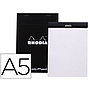 RHODIA - Bloc nota black dot pad din a5 80 hojas 80 g/m2 liso con puntos negros 5 mm perforado (Ref. 16559C)
