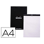 RHODIA - Bloc nota black dot pad din A4 80 hojas 80 g/m2 liso con puntos negros 5 mm perforado (Ref. 18559C)