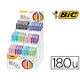 BIC - Boligrafo cristal up olor punta de 1,2 mm expositor de 180 uds surtidos + regalo 50 uds cristal azul (Ref. 958157)