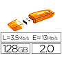 EMTEC - Memoria usb flash c410 128 gb 2.0 naranja (Ref. E144928) (Canon L.P.I. 0,24€ Incluido)