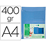 EXACOMPTA - Subcarpeta cartulina clean safe din A4 con 2 solapas azul 400 gr paquete de 5 unidades (Ref. 33122E)