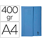EXACOMPTA - Subcarpeta cartulina clean safe pocket horizontal din A4 con 2 solapas azul 400 gr paquete (Ref. 47222E)