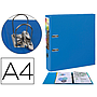 EXACOMPTA - Archivador de palanca prem touch polipropileno din a4+ lomo 80 mm azul (Ref. 53342E)