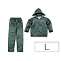DELTAPLUS - Conjunto de lluvia 400 poliester/pvc verde talla l (Ref. EN400VEGT)