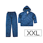 DELTAPLUS - Conjunto de lluvia 400 poliester/pvc azul marino talla xxl (Ref. EN400MAXX)