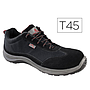 DELTAPLUS - Zapatos de seguridad asti piel de serraje afelpado suela de composite negro talla 45 (Ref. ASTISPNO45)